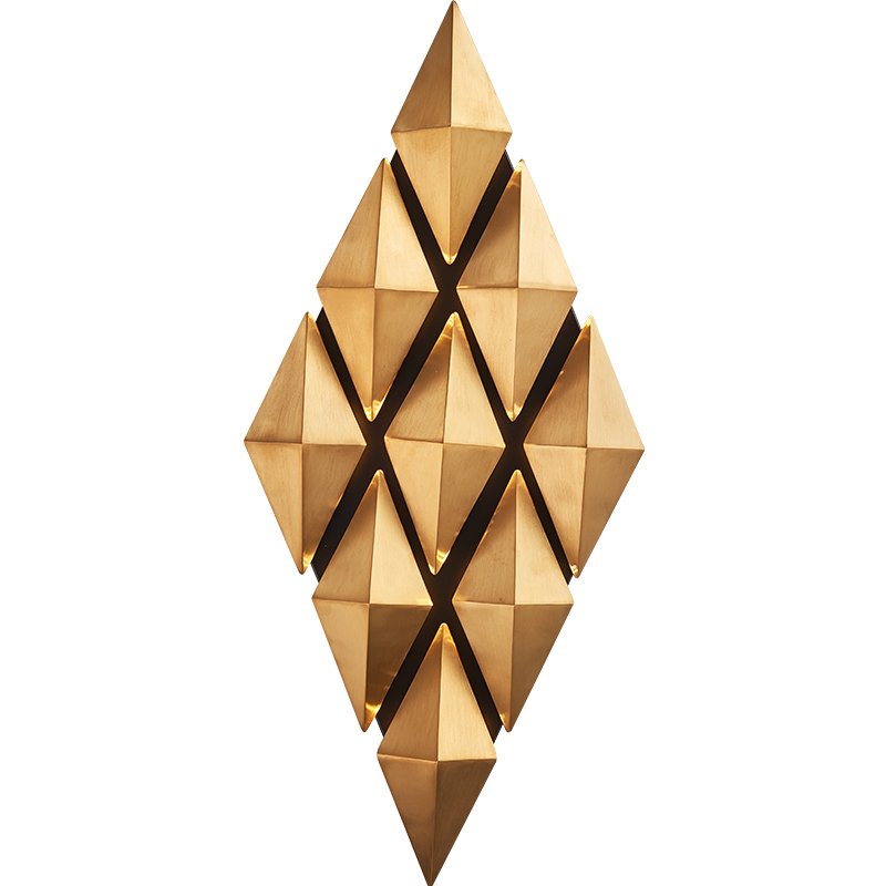 Бра Honeycomb Gold lozenges Wall Lamp Золотой Бра Honeycomb Gold lozenges Wall Lamp Золотой в Челябинске | Loft Concept
