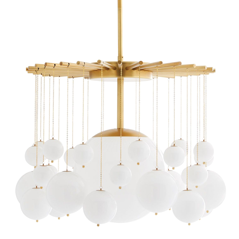 Люстра Arteriors MIRA CHANDELIER Золотой Белый Люстра Arteriors MIRA CHANDELIER Золотой Белый в Челябинске | Loft Concept