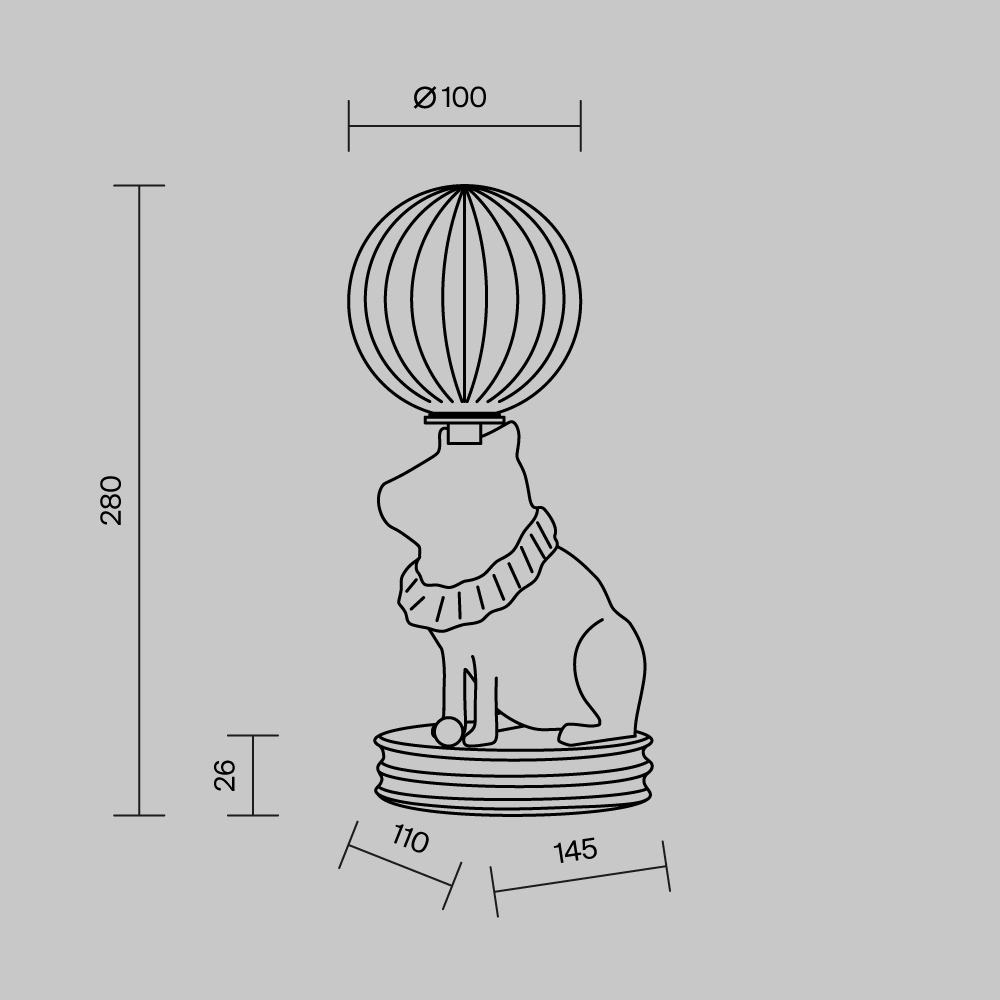 Настольный светильник Senor Capybara 3000К 5Вт в Челябинске