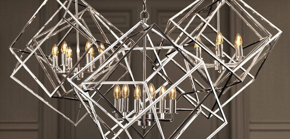 Подвесной светильник КУБ Matrix цвет Nickel Подвесной светильник КУБ Matrix цвет Nickel - Loft-Concept в Челябинске
