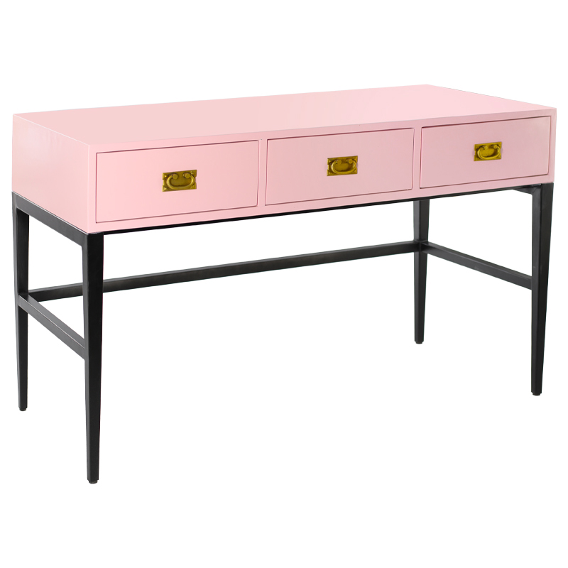 Консоль Orpha Console Розовый Черный Золотой Консоль Orpha Console Розовый Черный Золотой в Челябинске | Loft Concept