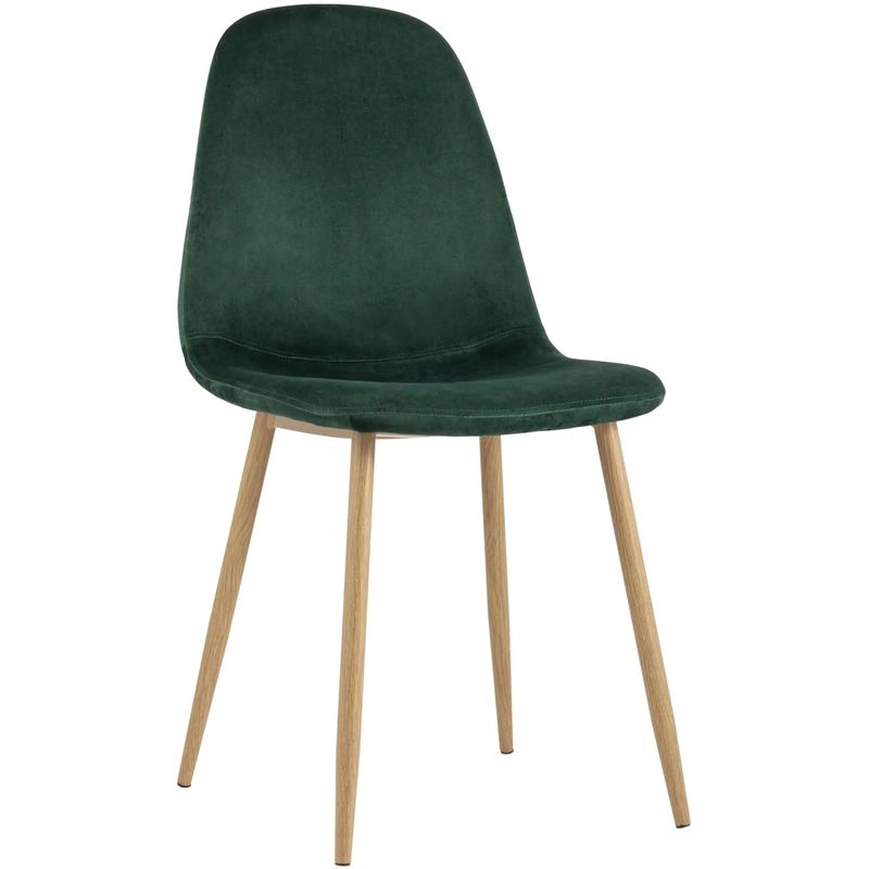 Стул Archie Chair Темно-Зеленый Велюр Зеленый Древесина Стул Archie Chair Темно-Зеленый Велюр Зеленый Древесина в Челябинске | Loft Concept
