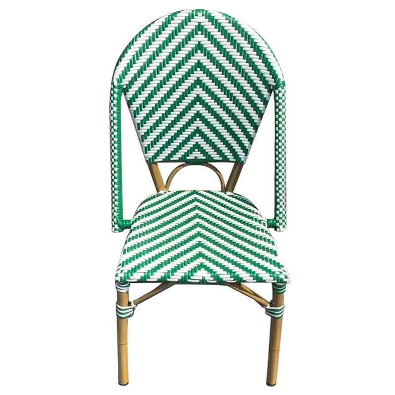 Стул ротанг Wicker Jerome Rattan Chair Green Зеленый Белый Древесина Стул ротанг Wicker Jerome Rattan Chair Green Зеленый Белый Древесина в Челябинске | Loft Concept