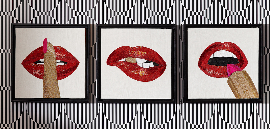 Панно LIPSTICK BEADED WALL ART Панно LIPSTICK BEADED WALL ART - Loft-Concept в Челябинске