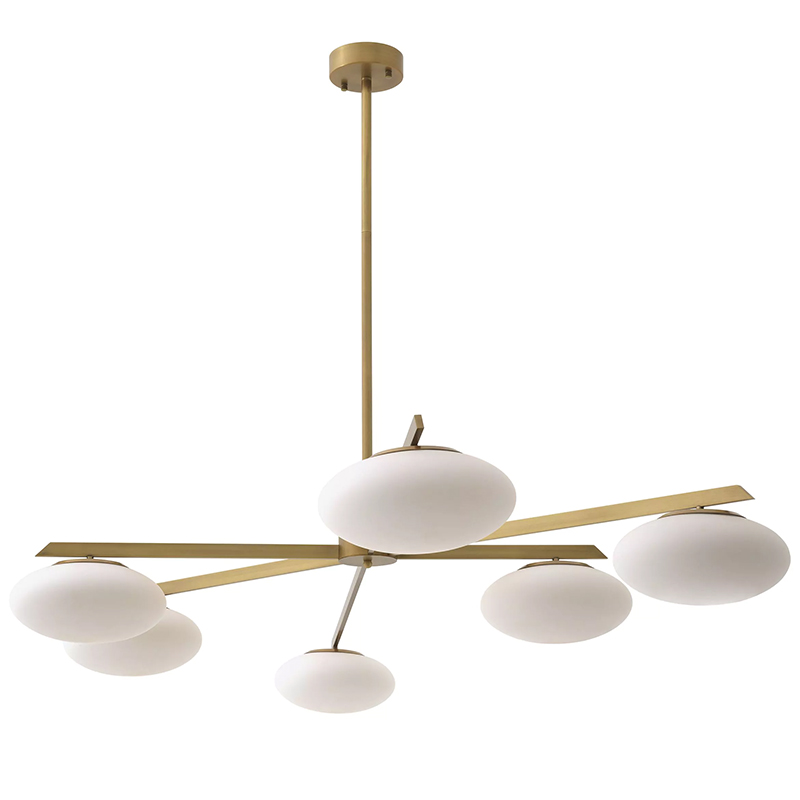 Люстра Eichholtz Chandelier Evergreen L Латунь Белый Люстра Eichholtz Chandelier Evergreen L Латунь Белый в Челябинске | Loft Concept