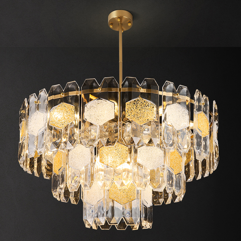 Люстра Oswalda Round Chandelier Золотой Люстра Oswalda Round Chandelier Золотой в Челябинске | Loft Concept