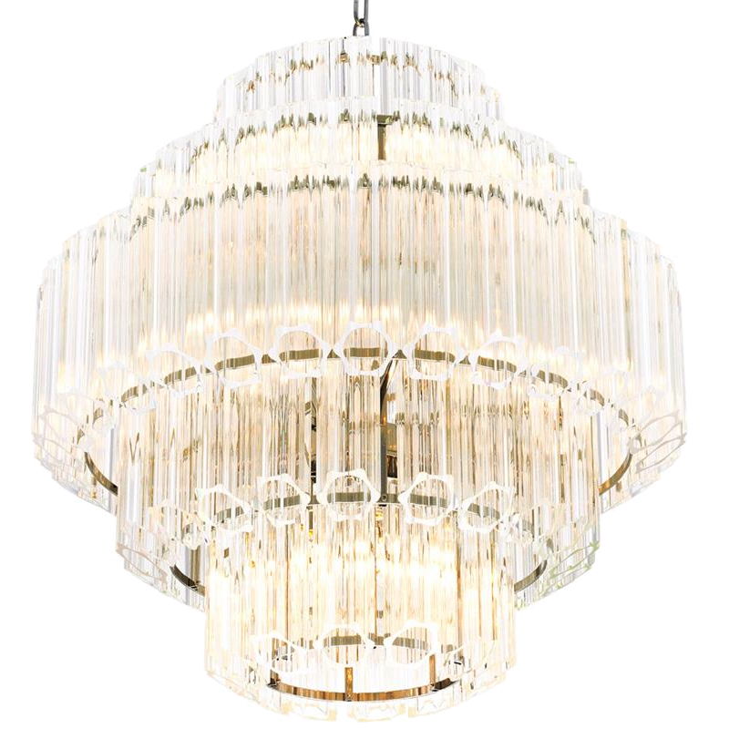 Люстра Chandelier Vittoria S Clear Никель Прозрачный (Transparent) Люстра Chandelier Vittoria S Clear Никель Прозрачный (Transparent) в Челябинске | Loft Concept