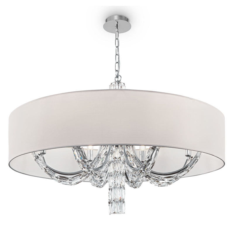 Люстра Damiana Chandelier 88 Белый Хром Люстра Damiana Chandelier 88 Белый Хром в Челябинске | Loft Concept