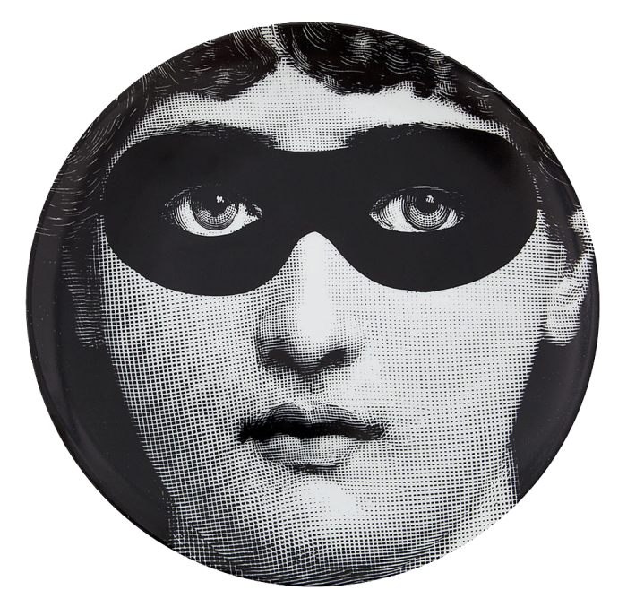 Декоративная тарелка Fornasetti 022 Черный Декоративная тарелка Fornasetti 022 Черный в Челябинске | Loft Concept