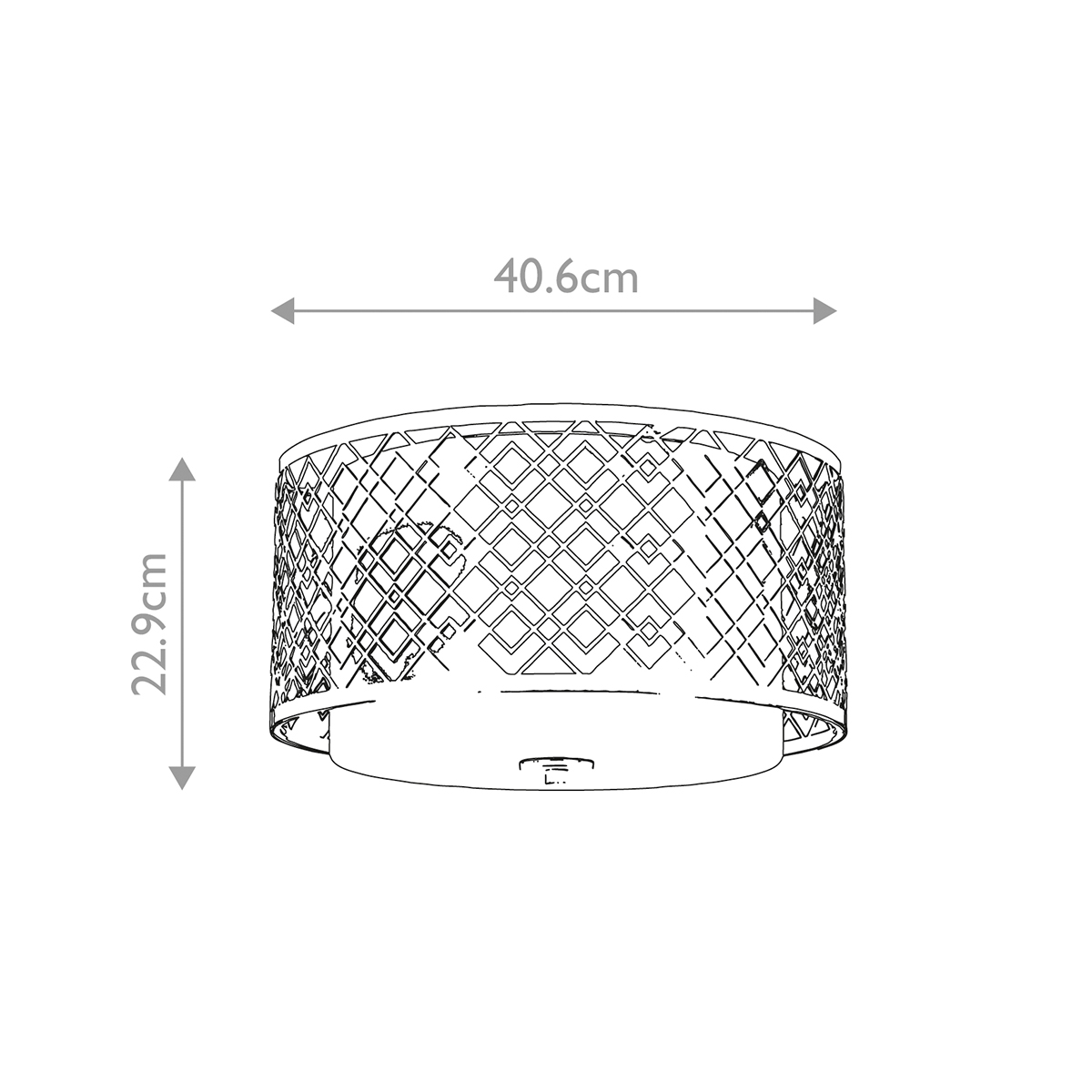 Потолочный светильник золотого цвета с каркасом в виде геометрических ромбов Elstead Lighting в Челябинске