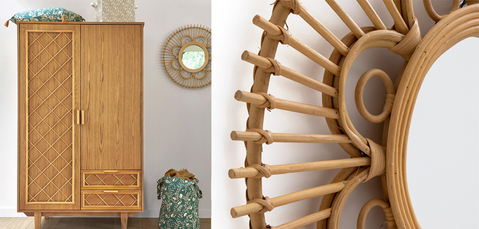 Зеркало Mirror Rattan Round D65 Зеркало Mirror Rattan Round D65 - Loft-Concept в Челябинске