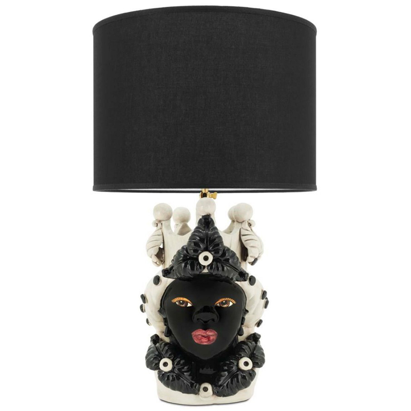 Настольная лампа Table Lamp Moro Lady Eve Black Белый Черный Настольная лампа Table Lamp Moro Lady Eve Black Белый Черный в Челябинске | Loft Concept