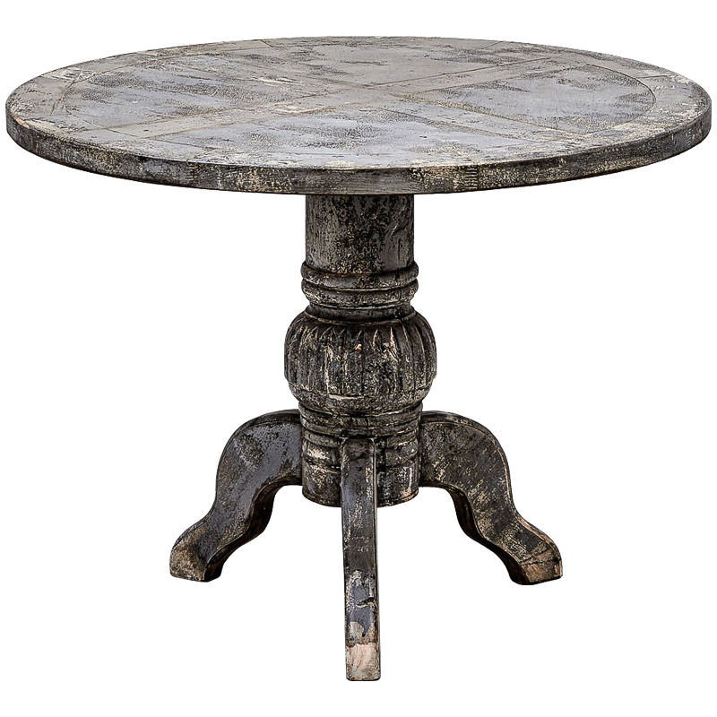 Обеденный стол Estela Dinner Table Винтажный черный Обеденный стол Estela Dinner Table Винтажный черный в Челябинске | Loft Concept