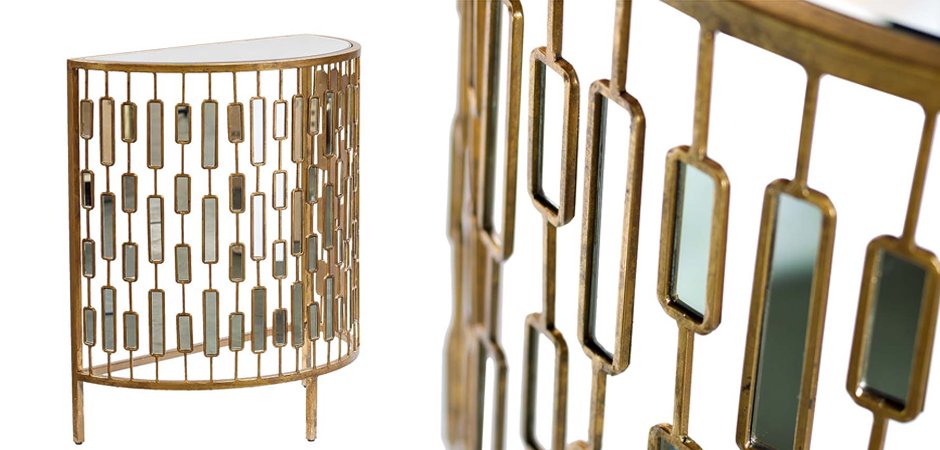 Консоль зеркальная Mirror Inserts Сonsole Консоль зеркальная Mirror Inserts Сonsole - Loft-Concept в Челябинске