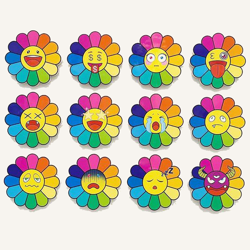 Арт-объекты на стену веселые цветы Takashi Murakami flower Мульти в Челябинске | Loft Concept 