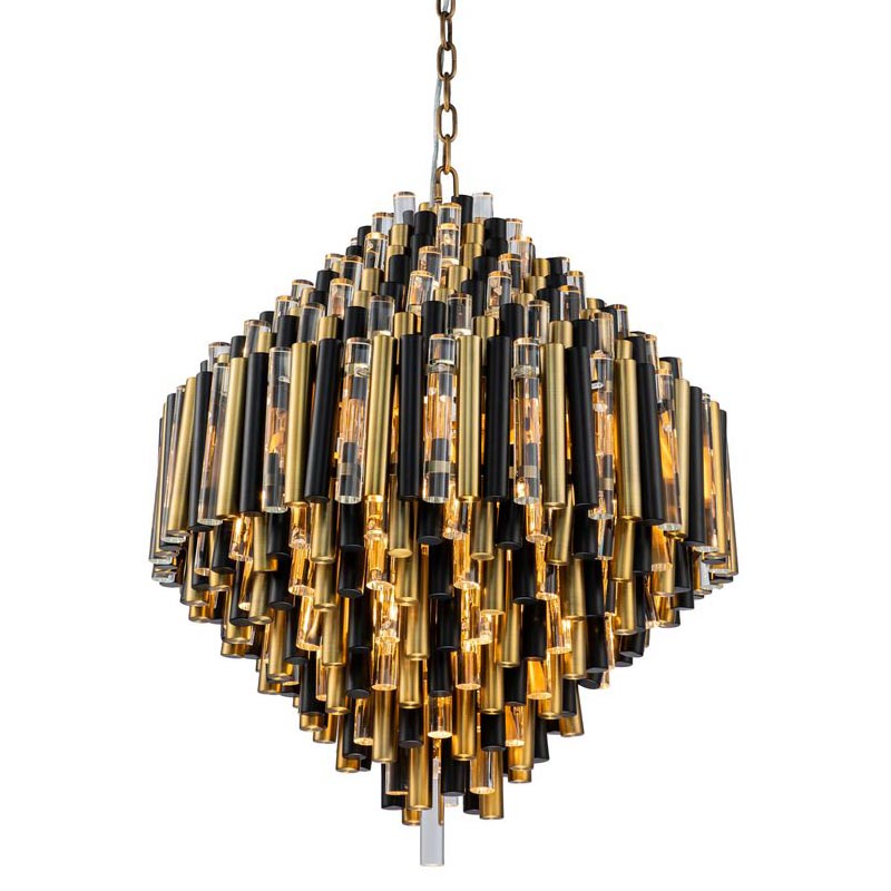 Люстра Black Brass Symphony Chandelier Черный Латунь Прозрачный (Transparent) Люстра Black Brass Symphony Chandelier Черный Латунь Прозрачный (Transparent) в Челябинске | Loft Concept
