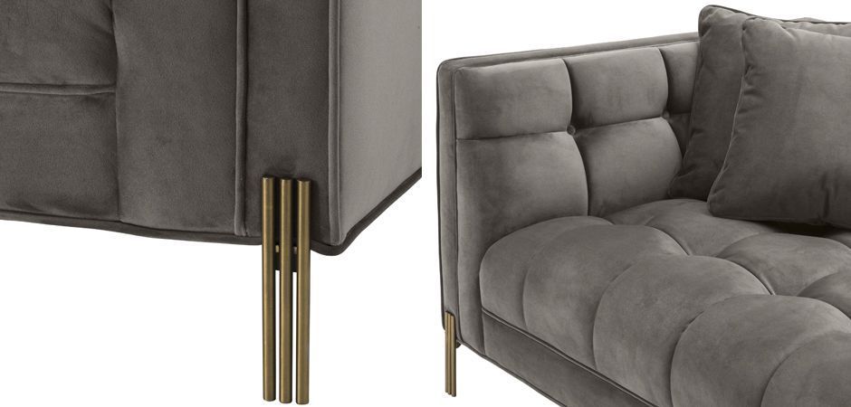 Диван Eichholtz Sofa Sienna grey Диван Eichholtz Sofa Sienna grey - Loft-Concept в Челябинске