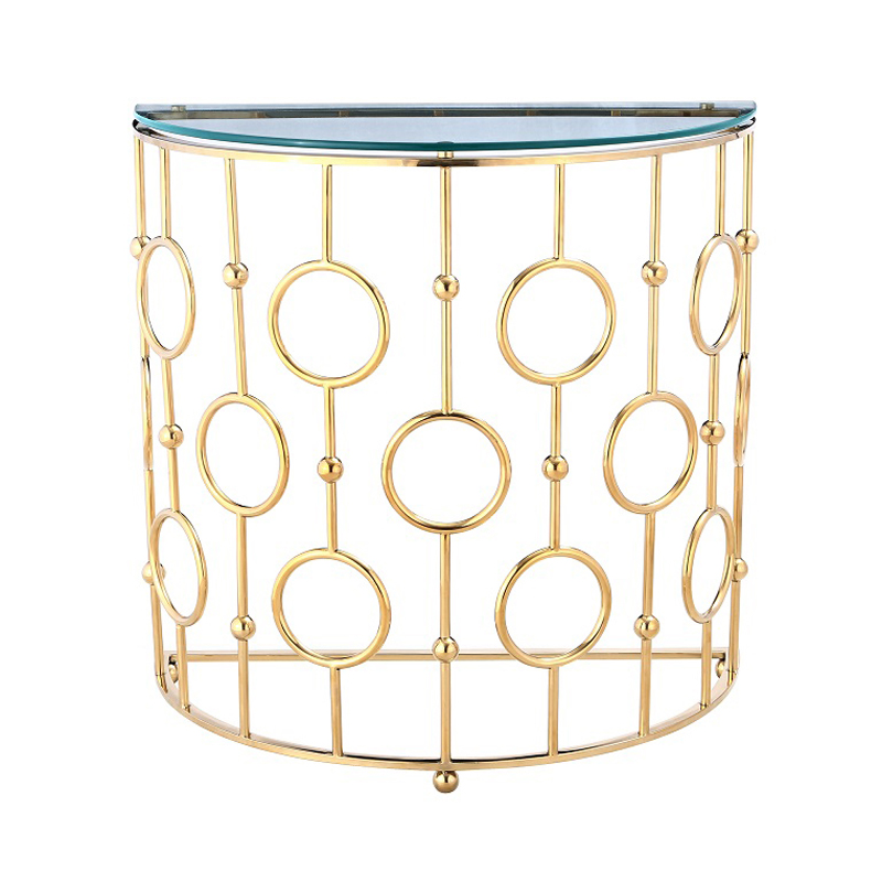 Консоль Console Insignia Rings gold Золотой Консоль Console Insignia Rings gold Золотой в Челябинске | Loft Concept
