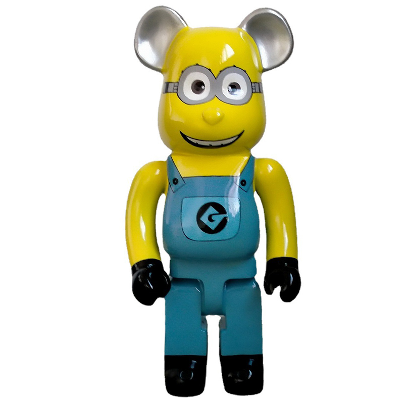 Статуэтка Bearbrick Minion Dave Синий Желтый Черный Статуэтка Bearbrick Minion Dave Синий Желтый Черный в Челябинске | Loft Concept