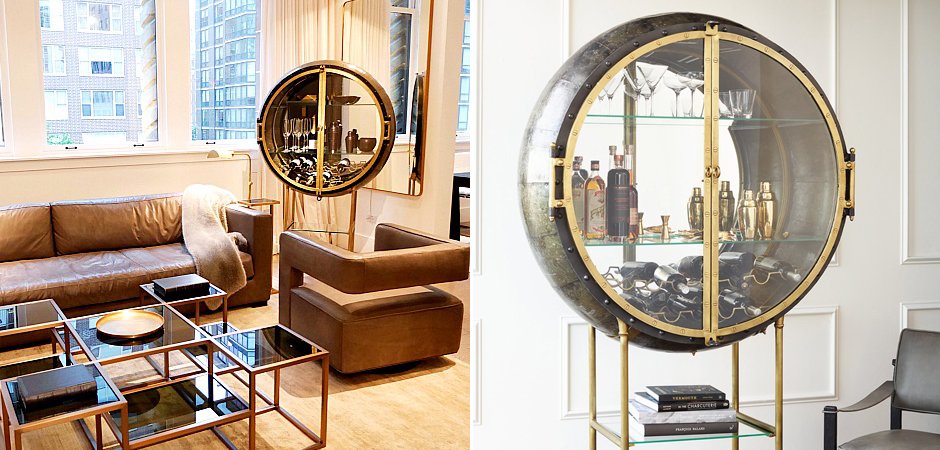 Шкаф Porthole Bar Restoration Hardware Шкаф Porthole Bar Restoration Hardware - Loft-Concept в Челябинске
