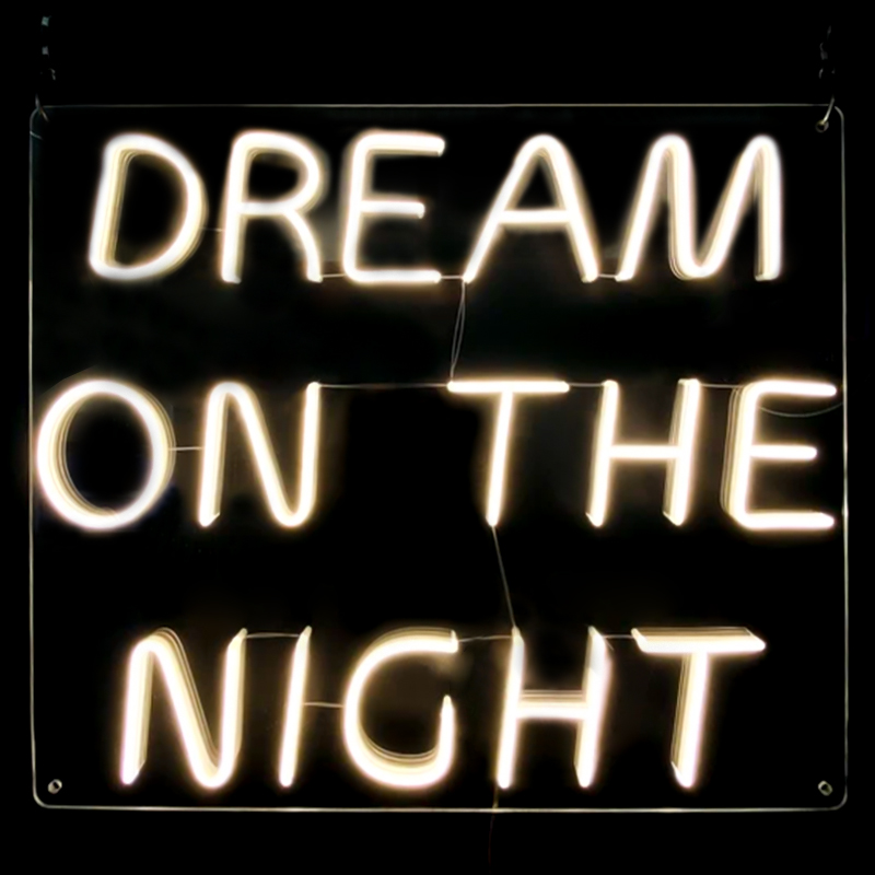 Неоновая настенная лампа Dream On The Night Neon Wall Lamp Прозрачный Желтый Неоновая настенная лампа Dream On The Night Neon Wall Lamp Прозрачный Желтый в Челябинске | Loft Concept