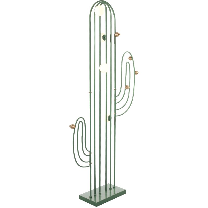 CACTUS Напольный светильник в виде кактуса Зеленый Золотой CACTUS Напольный светильник в виде кактуса Зеленый Золотой в Челябинске | Loft Concept