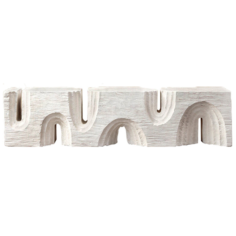 Банкетка Kelly Wearstler Echo Long Bench Белый Банкетка Kelly Wearstler Echo Long Bench Белый в Челябинске | Loft Concept