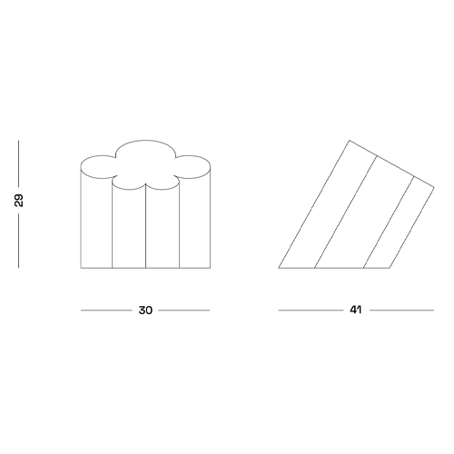 Настольная дизайнерская лампа Poltronova Passiflora Yellow Table Lamp в Челябинске