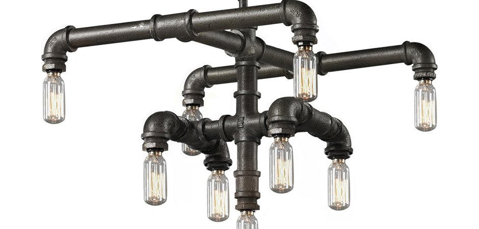 Люстра Water Pipe Connect T9 II Люстра Water Pipe Connect T9 II - Loft-Concept в Челябинске