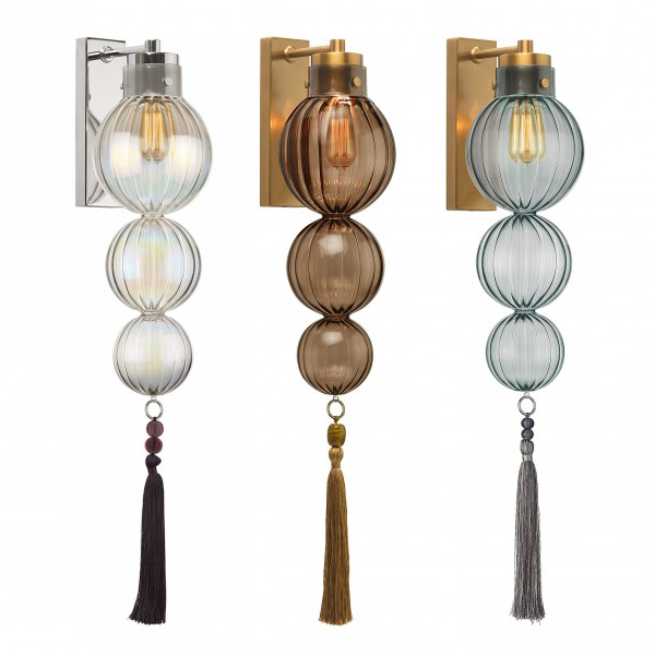 Бра Heathfield Lighting - Medina Wall Латунь Прозрачный Коричневый Голубой Хром Бра Heathfield Lighting - Medina Wall Латунь Прозрачный Коричневый Голубой Хром в Челябинске | Loft Concept