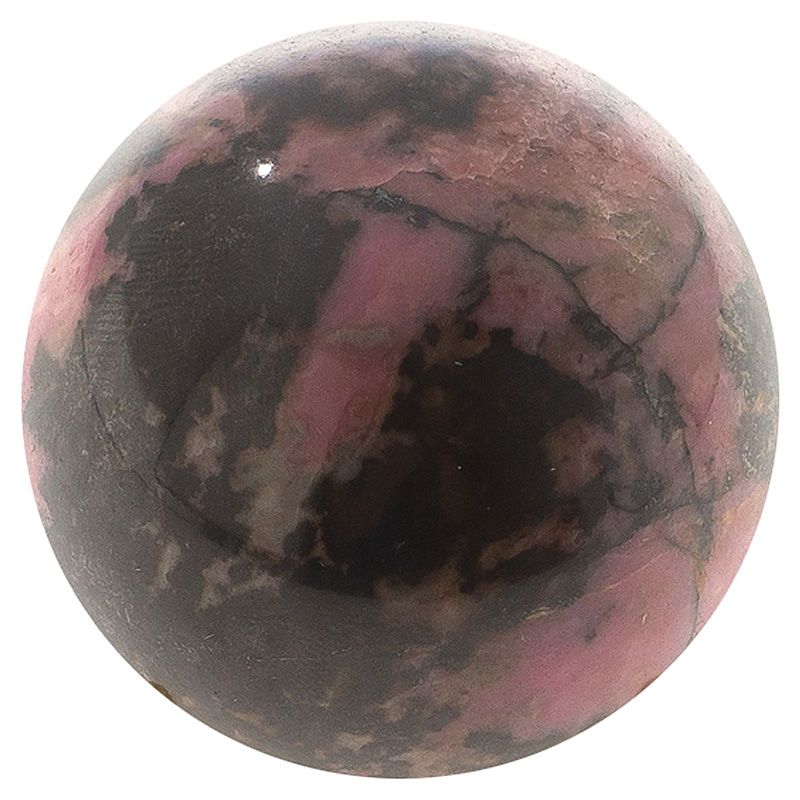 Шар декоративный из натурального камня Родонит Natural Stone Spheres Розовый Черный Шар декоративный из натурального камня Родонит Natural Stone Spheres Розовый Черный в Челябинске | Loft Concept