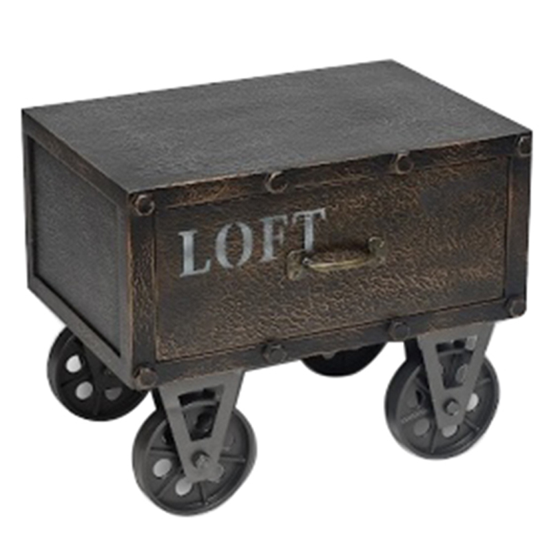 Приставной Стол Trolley Коричневый Приставной Стол Trolley Коричневый в Челябинске | Loft Concept
