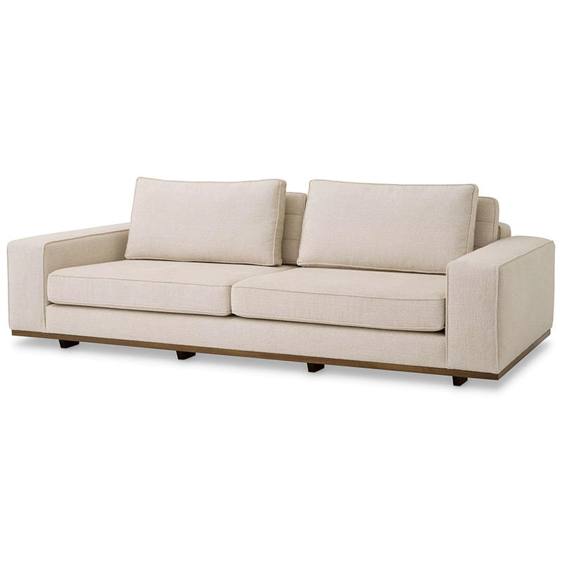 Диван Eichholtz Sofa Aurora S Бежевый Коричневый Диван Eichholtz Sofa Aurora S Бежевый Коричневый в Челябинске | Loft Concept