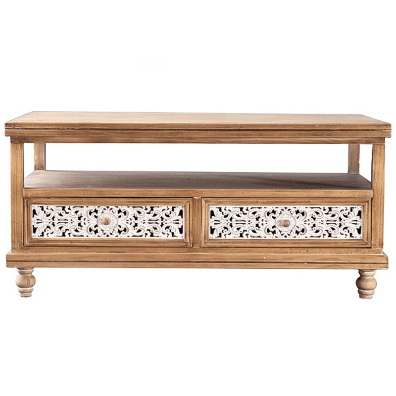 Кофейный стол Pierre Provence Coffee Table Белый Древесина Кофейный стол Pierre Provence Coffee Table Белый Древесина в Челябинске | Loft Concept