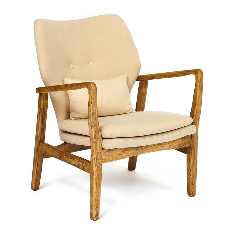 Кресло Makeshift armchair beige Бежевый Кресло Makeshift armchair beige Бежевый в Челябинске | Loft Concept