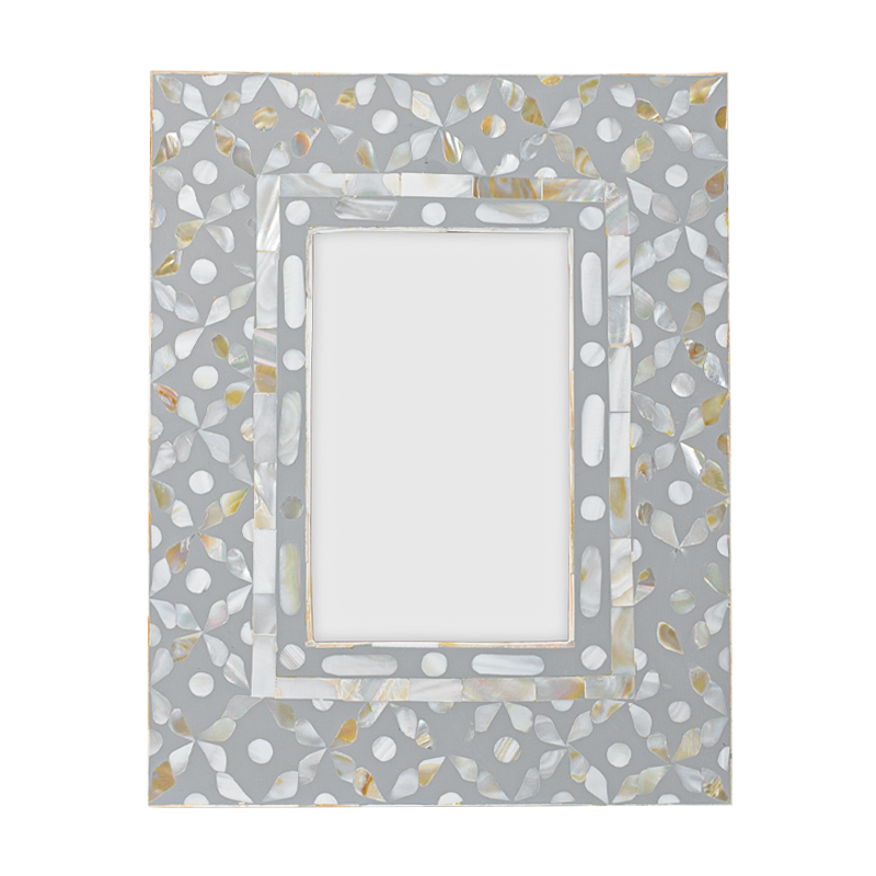 Рама для фото Bone Inlay Pearl Gray S Серый Перламутровый Рама для фото Bone Inlay Pearl Gray S Серый Перламутровый в Челябинске | Loft Concept