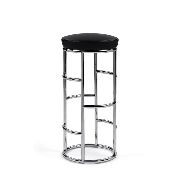 Барный стул Satish Bar Stool Черный Белый Барный стул Satish Bar Stool Черный Белый в Челябинске | Loft Concept