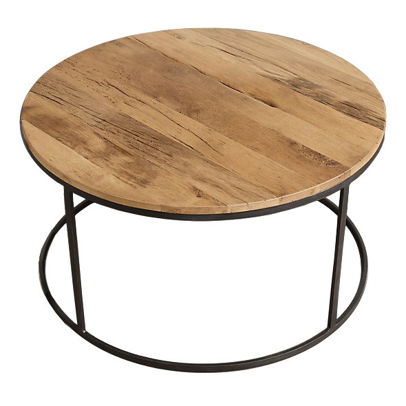 Стол Loft Wooden Round Белый дуб Стол Loft Wooden Round Белый дуб в Челябинске | Loft Concept