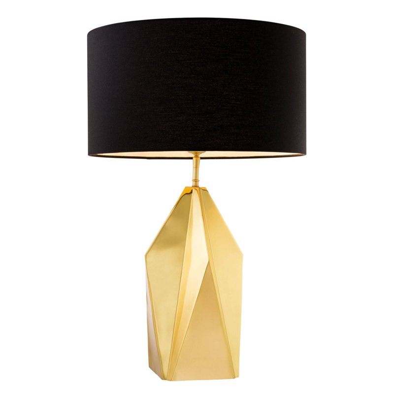 Настольная лампа Eichholtz Table Lamp Setai brass Латунь Черный в Челябинске | Loft Concept 