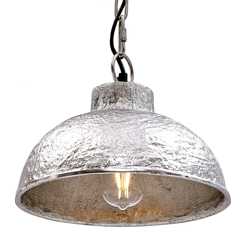 Подвесной светильник Rough Silver Pendant II Серебряный Подвесной светильник Rough Silver Pendant II Серебряный в Челябинске | Loft Concept