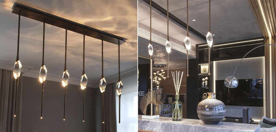 Подвесной светильник 12 Rectangle Chandelier Gold Подвесной светильник 12 Rectangle Chandelier Gold - Loft-Concept в Челябинске