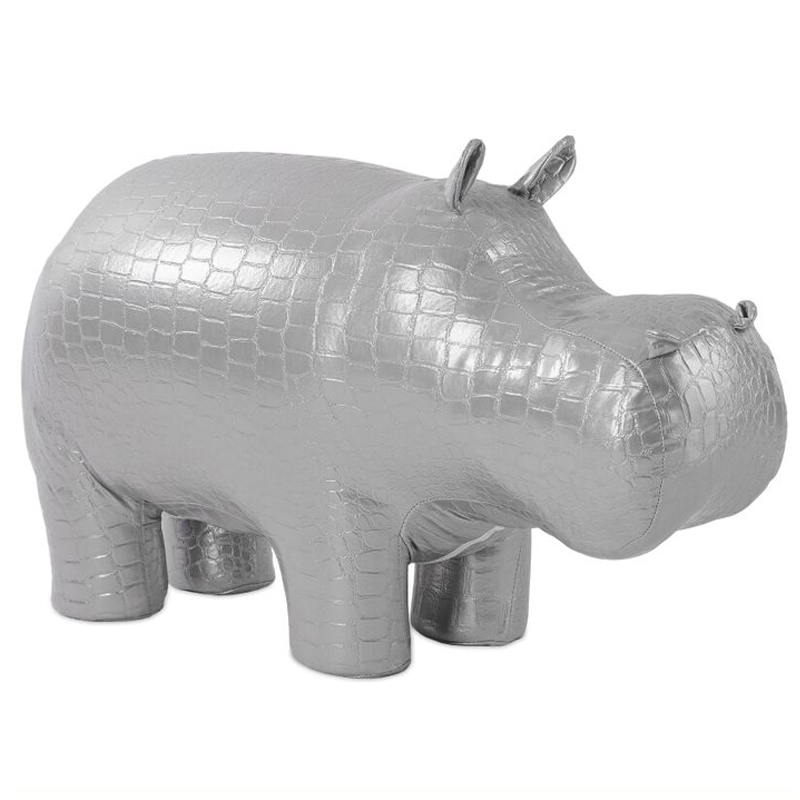 Пуф Бегемот Poof Hippo silver Серебряный Пуф Бегемот Poof Hippo silver Серебряный в Челябинске | Loft Concept