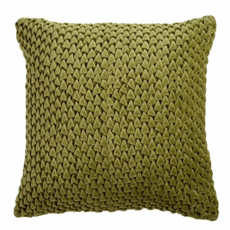 Подушка Purnama Quilting olive Оливковый Подушка Purnama Quilting olive Оливковый в Челябинске | Loft Concept