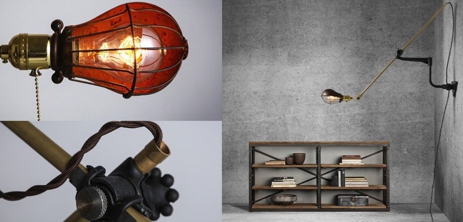 Настенный светильник Steampunk Extension Pole Bra Настенный светильник Steampunk Extension Pole Bra - Loft-Concept в Челябинске