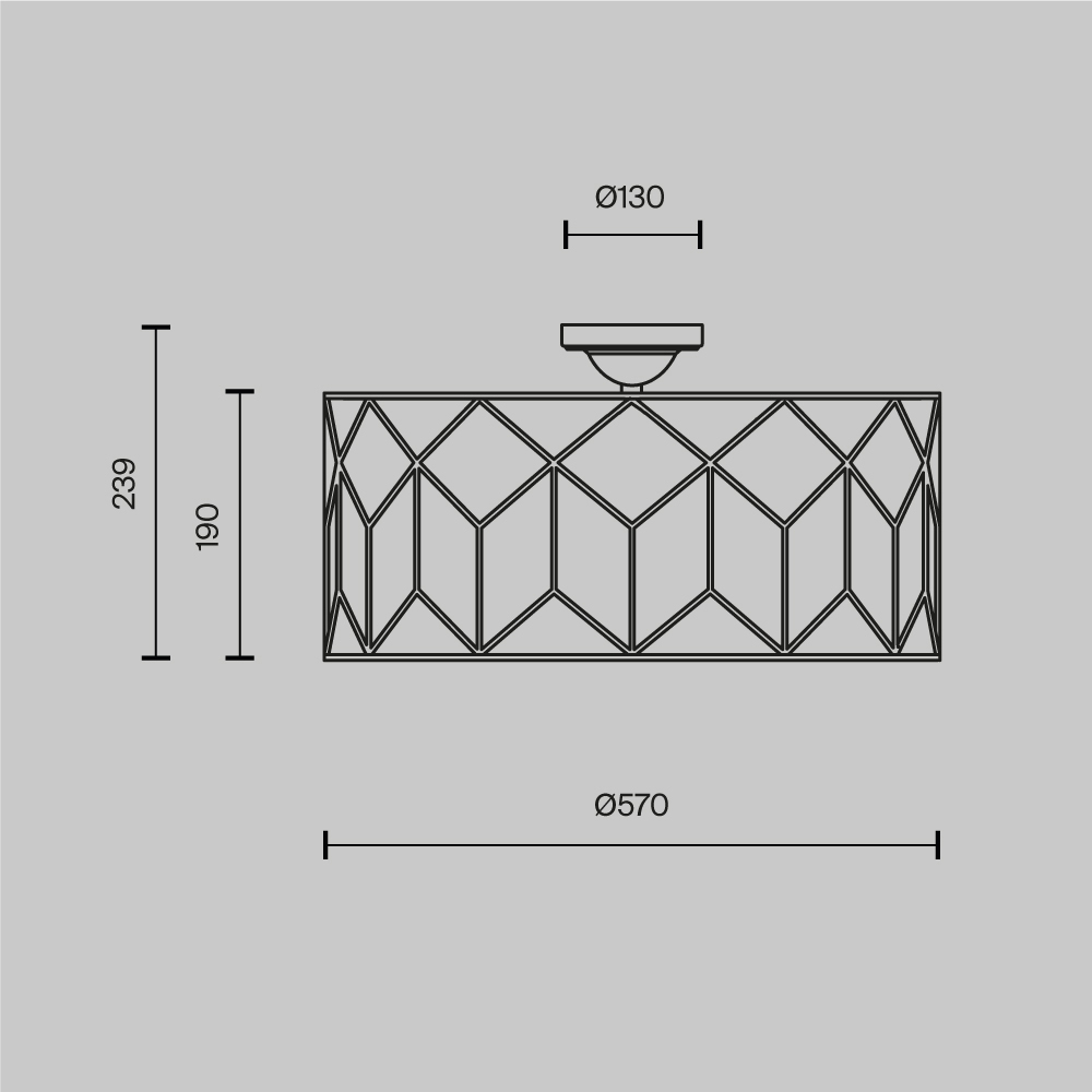 Потолочный светильник Messina Е27 в Челябинске