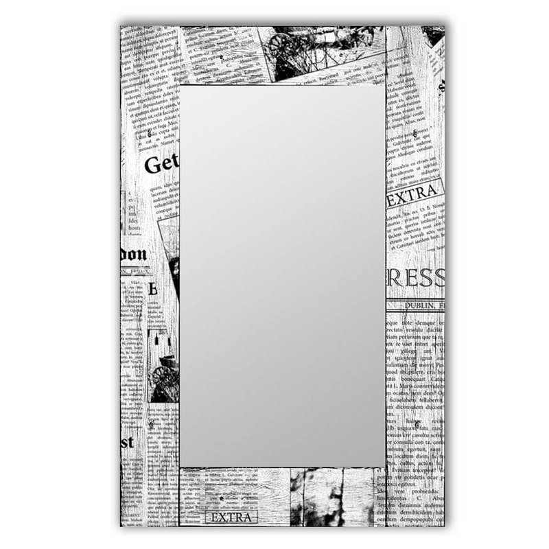 Зеркало Newspaper Черно-белый Зеркало Newspaper Черно-белый в Челябинске | Loft Concept