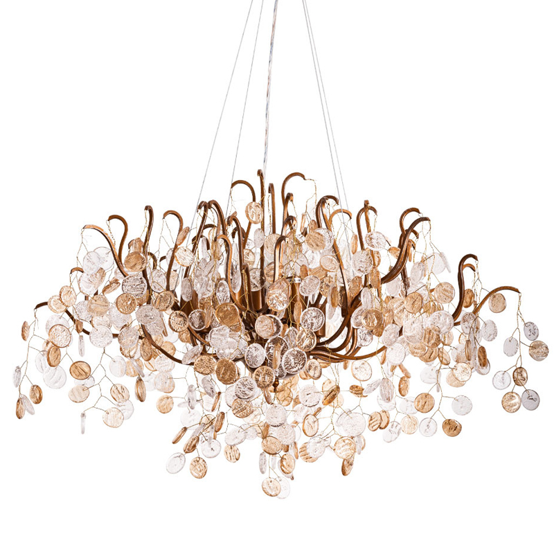Люстра FAIRYTREE Chandelier Amber Pendants 100 Бронза Прозрачное Стекло Люстра FAIRYTREE Chandelier Amber Pendants 100 Бронза Прозрачное Стекло в Челябинске | Loft Concept