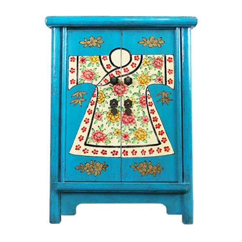 Тумба Chinese Pattern Blue Голубой Мульти Тумба Chinese Pattern Blue Голубой Мульти в Челябинске | Loft Concept