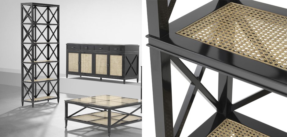 Стеллаж Eichholtz Cabinet Bahamas Стеллаж Eichholtz Cabinet Bahamas - Loft-Concept в Челябинске
