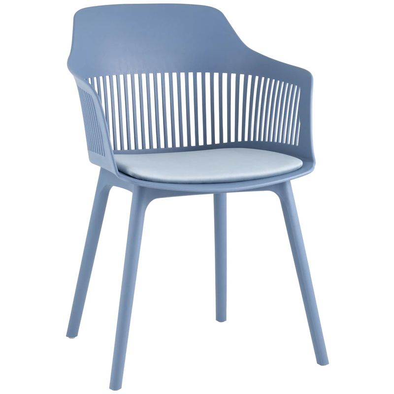Стул Crocus Chair Голубой цвет Велюровая подушка Голубой Стул Crocus Chair Голубой цвет Велюровая подушка Голубой в Челябинске | Loft Concept